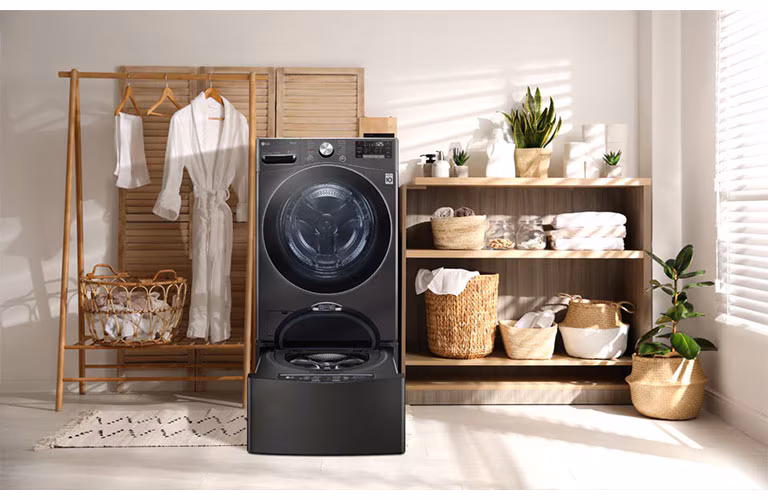 Dàn đều quần áo trong lồng giặt LG để khắc phục lỗi UE