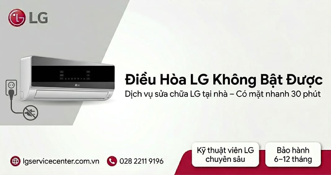 Điều hòa LG không bật được - Sửa chữa nhanh chóng, uy tín