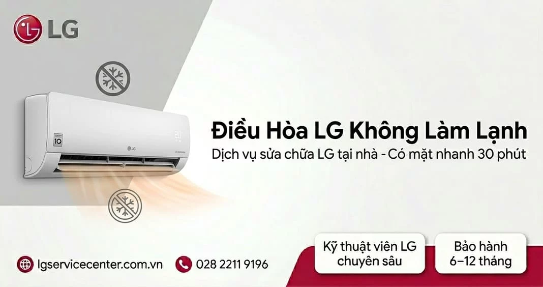 Điều hòa LG không làm lạnh