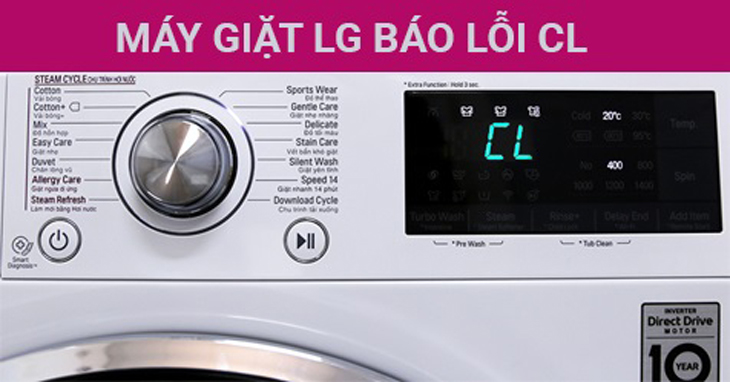 Máy giặt LG báo lỗi CL