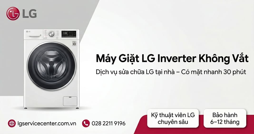 Máy giặt LG Inverter không vắt - Xử lý uy tín, chuyên nghiệp