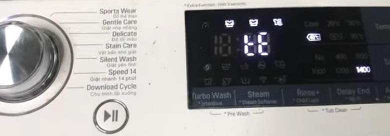 Máy sấy LG báo lỗi tE