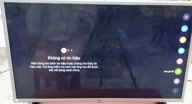 Tivi LG có hình không tiếng