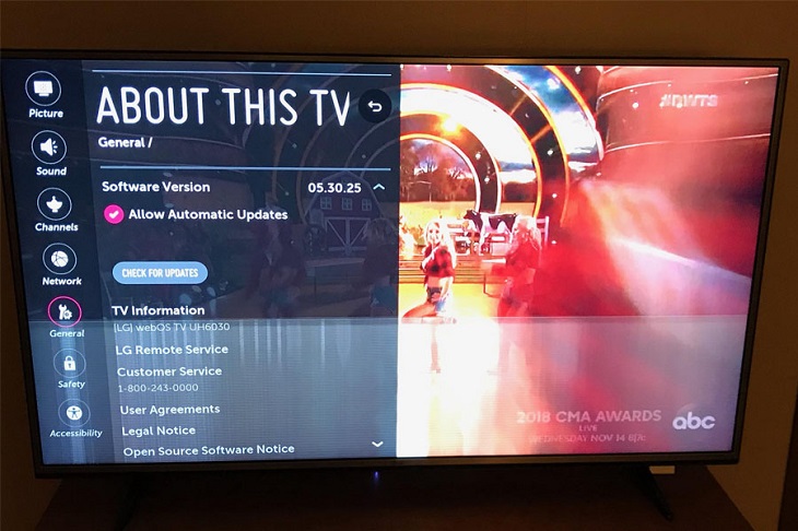 Tivi LG lỗi ứng dụng