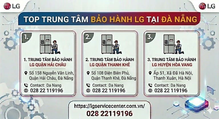 Bảo hành LG chính hãng tại nhà ở Đà Nẵng