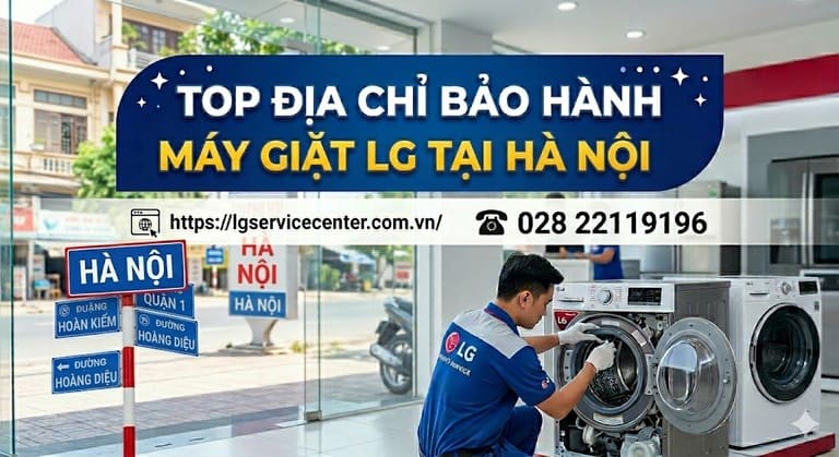 Kỹ thuật viên sửa chữa bảo hành máy giặt LG tận nhà tại Hà Nội