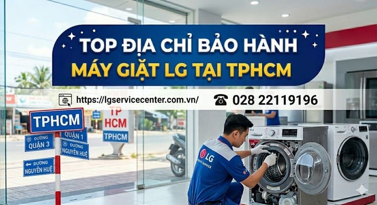 Chuyên viên kiểm tra sửa máy giặt LG tại nhà TPHCM
