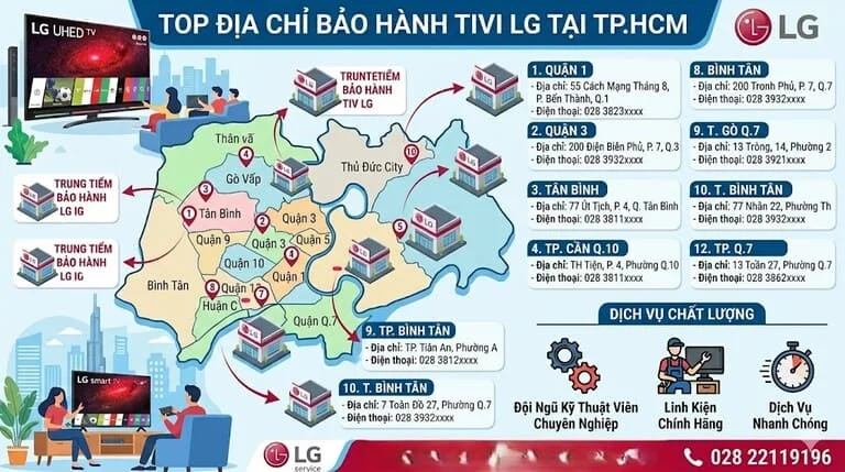 Ở TP.HCM sửa tivi LG ở đâu tốt?