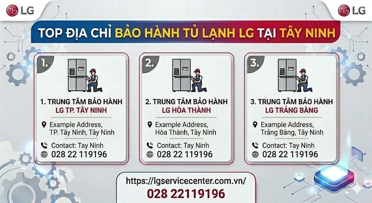 Chuyên viên kiểm tra sửa tủ lạnh LG tại Tây Ninh